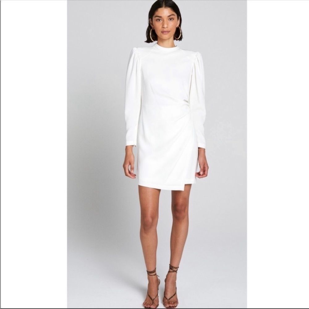 NWT ALC Jane Mini Dress Long Sleeve White 2